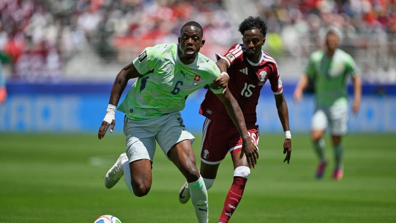 Laga Qatar vs Swiss juga berakhir seri 1-1. Foto ::Ist