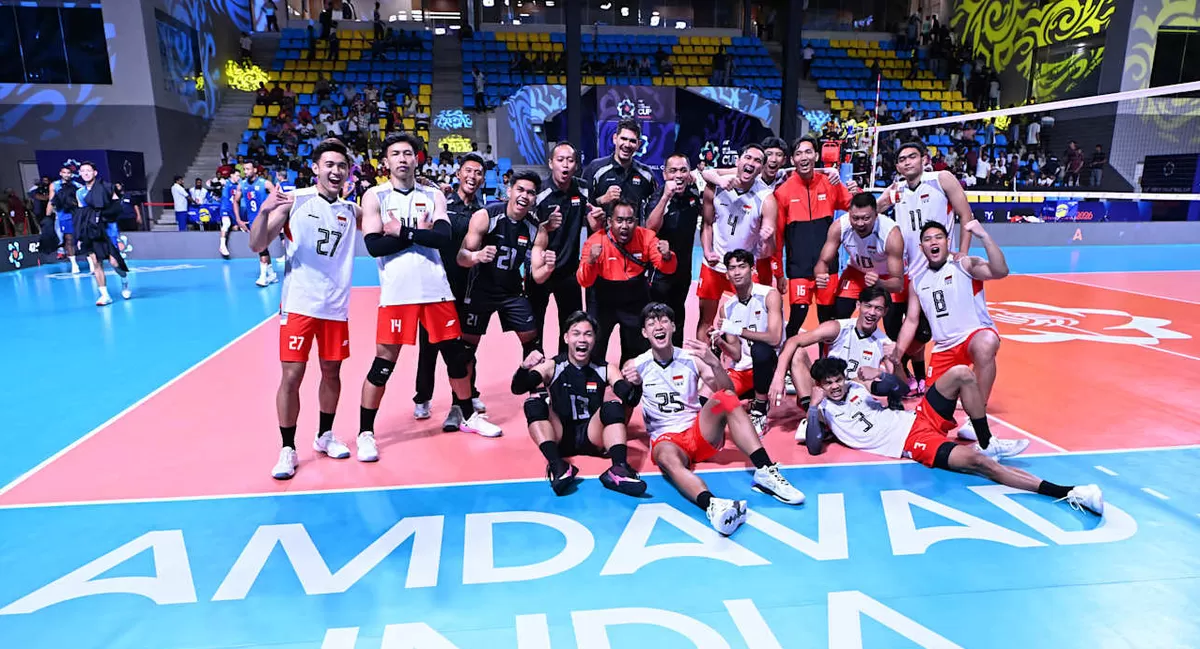 Timnas Bola Voly Putra Indonesia di AVC Men’s Volleyball Cup 2026. Foto : Ist