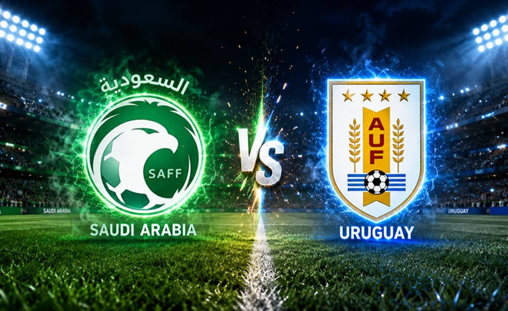 Laga Arab Saudi vs Uruguay berakhir seri 1-1. Foto : Ist