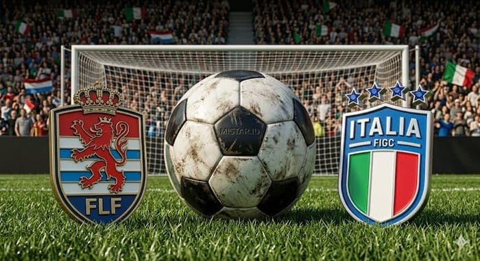 Laga Luksemburg vs Italia dimenangkan Italia dengan skor 1-0. Foto : Ist