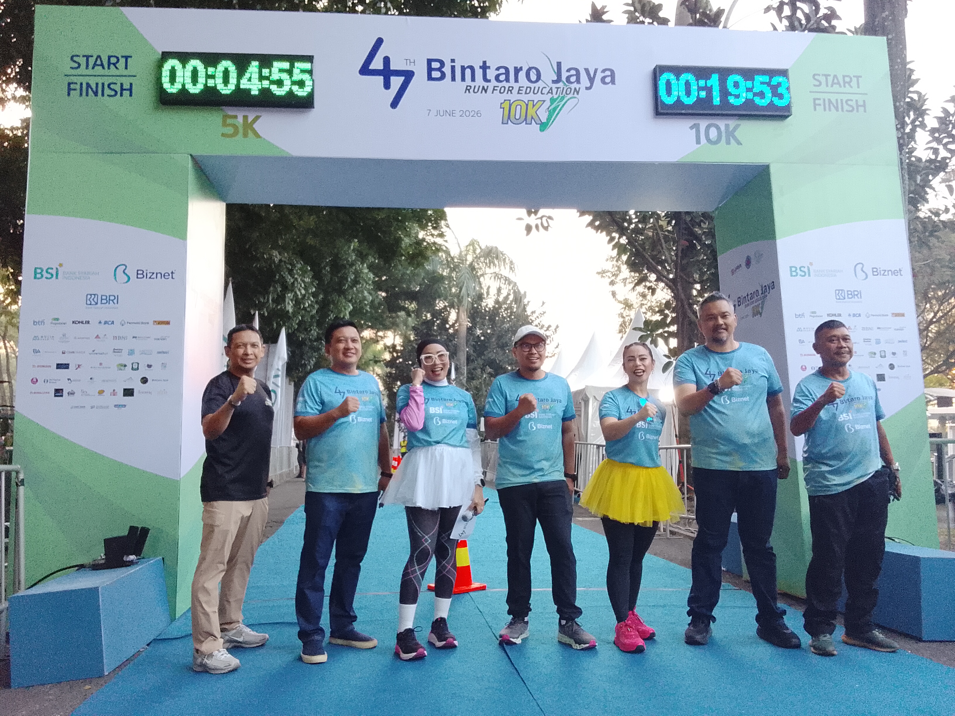 Run for Education, kegiatan lari amal yang menjadi puncak perayaan Hari Ulang Tahun (HUT) ke-47 Bintaro Jaya. (tangselpos.id/lim)