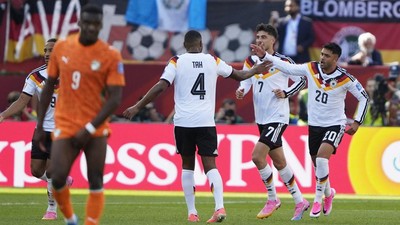 Laga Jerman vs Ekuador berakhir 1-2 untuk Ekuador. Foto : Ist