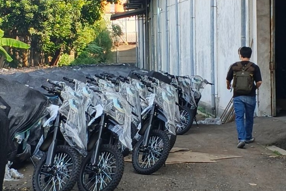Motor listrik yang disita Kejagung. Foto : Ist