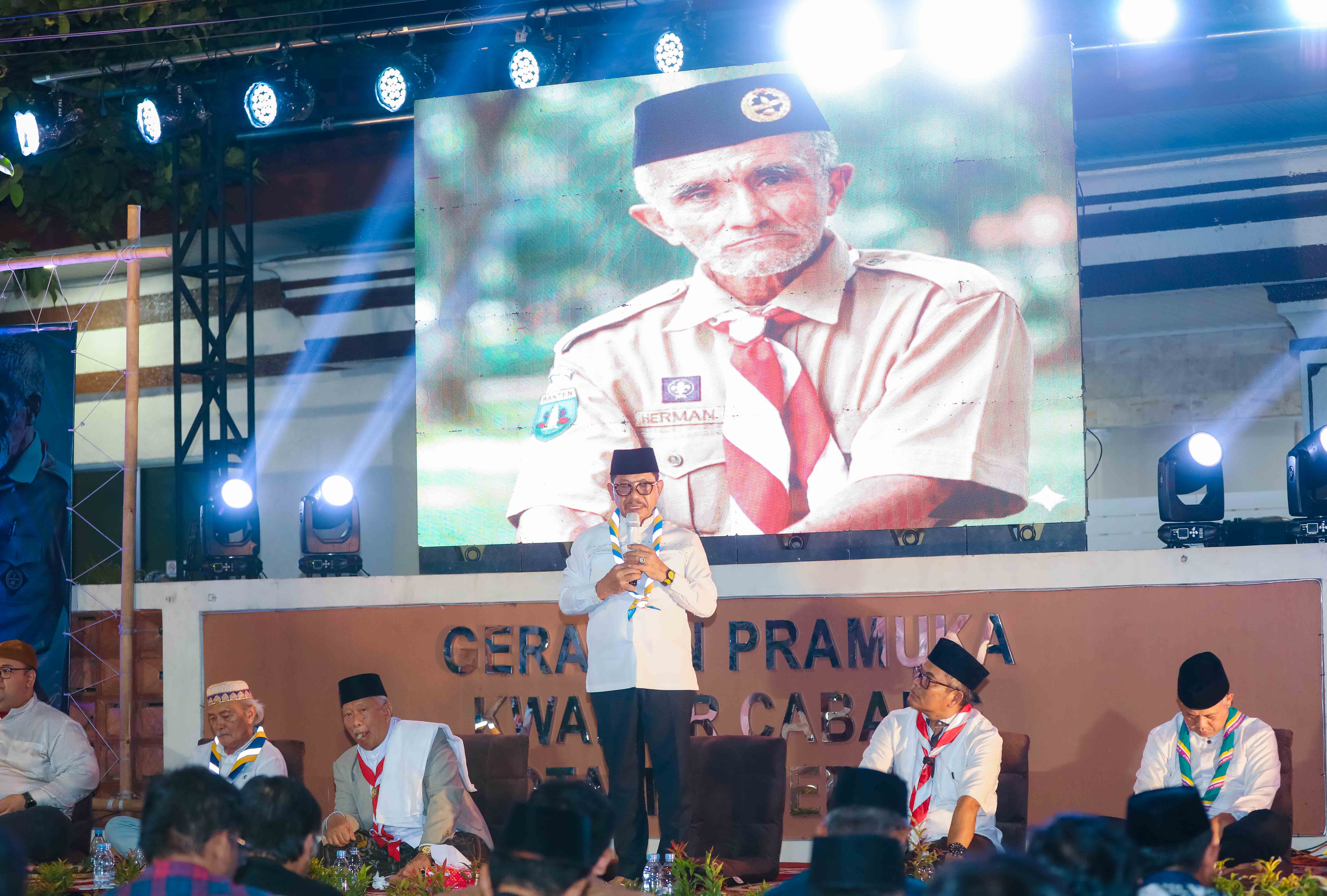 MENGENANG KAK HERMAN: Wali kota Tangerang Sachrudin hadir dalam kegiatan 7 hari wafatnya Kak Herman. ISTIMEWA