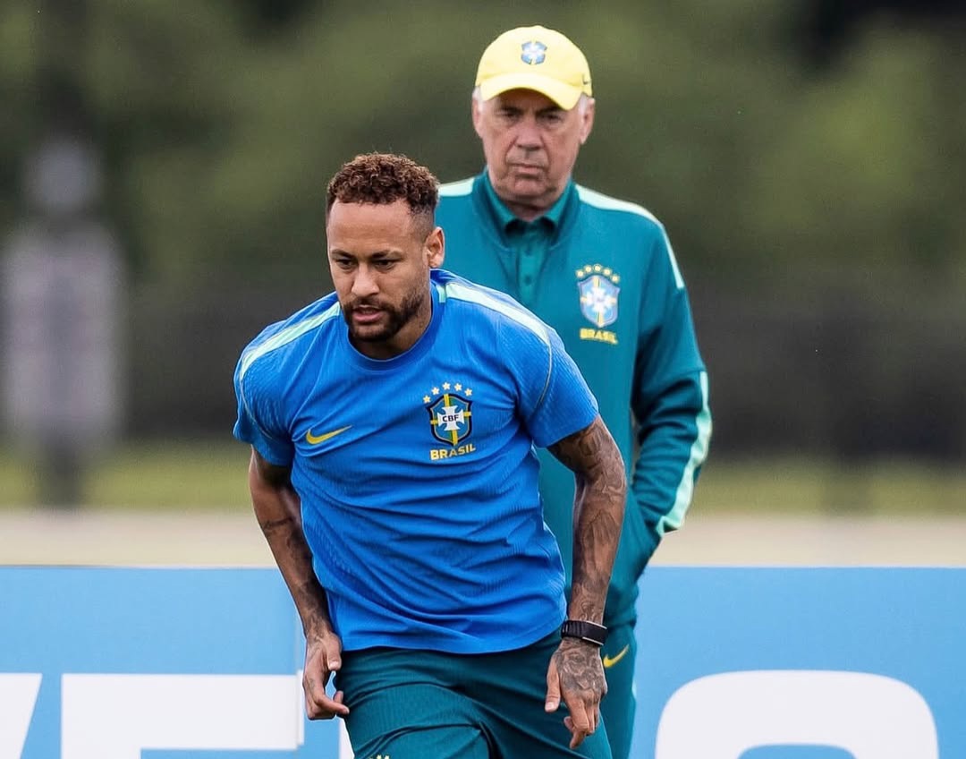 Bomber Brasil Neymar siap tampil saat Brasil bertemu Skotlandia. Foto : Ist