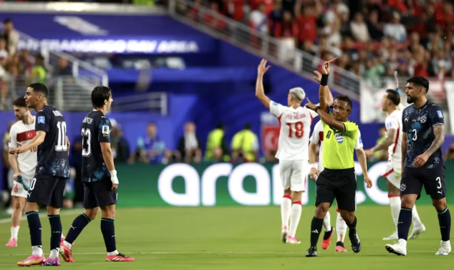Laga Turki kontra Paraguay dimenangkan oleh Paraguay 1-0. Foto : Ist