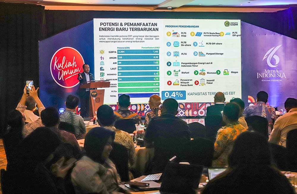 Menteri ESDM saat memberikan sambutan dalam sebuah acara do Hotel Borobudur. Foto : Ist