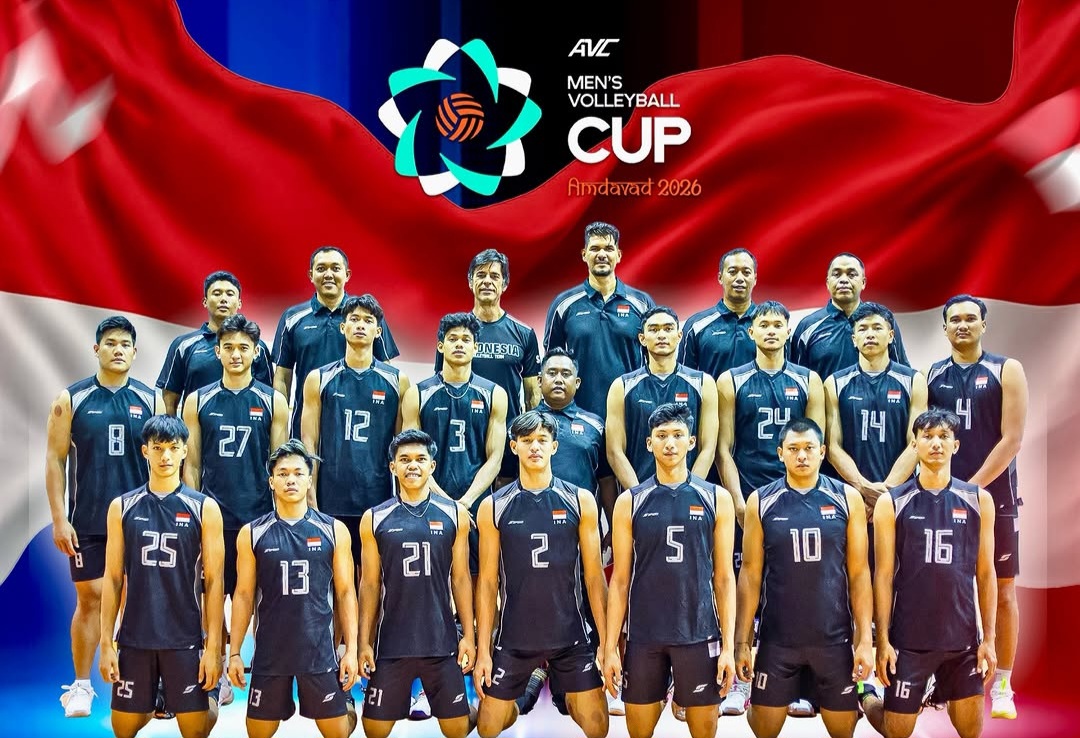 Timnas bola volly putra Indonesia menjuarai AVC Men's Volleyball Cup 2026. Foto : Ist