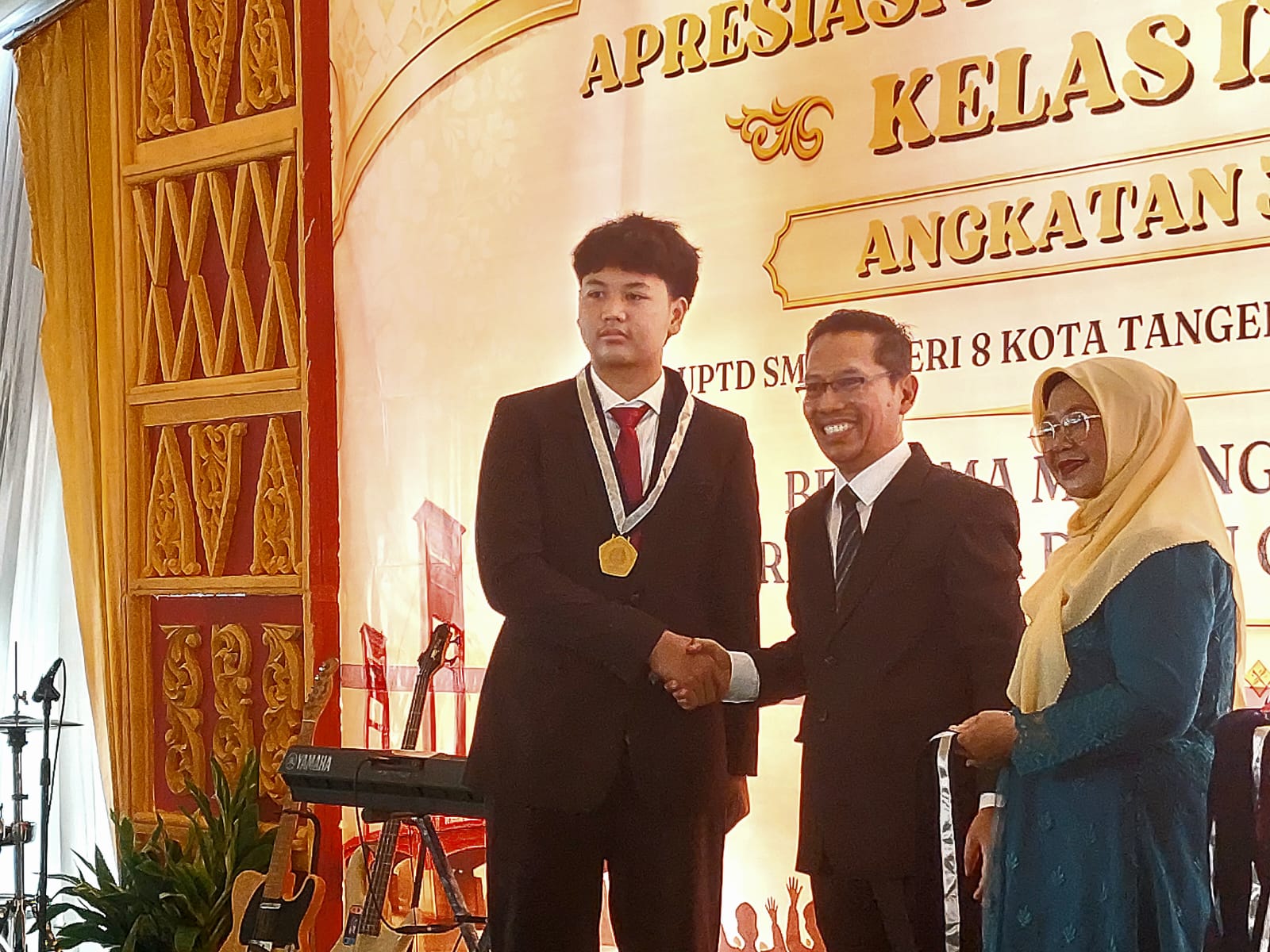 kegiatan Apresiasi Prestasi Murid Kelas IX SMP Negeri 8 Kota Tangerang Selatan Tahun Ajaran 2025/2026 Angkatan ke-38, Sabtu (6/6/2026). (tangselpos.id/rmn)