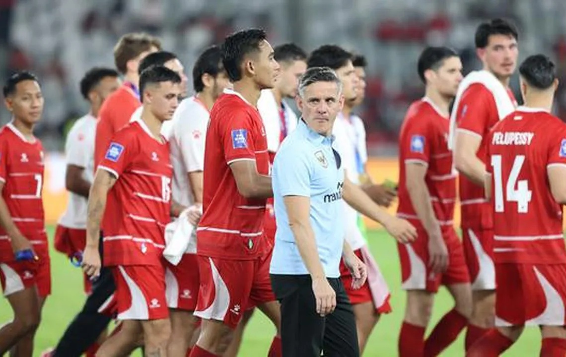 Tomnas PSSI Senior dan pelatih John Herdman Foto : Ist