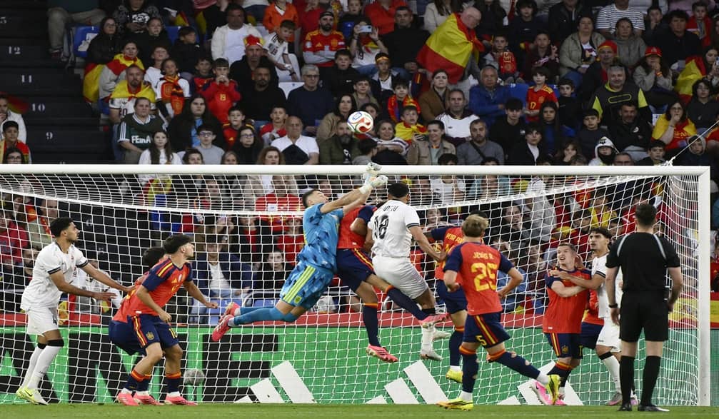 Laga Spanyol vs Irak berakhir imbangv1-1. Foto : Ist
