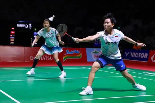 Wakil Ganda putri Indonesia Amallia Cahaya Pratiwi/Siti Fadia Silva Ramadhanti. Foto : Ist