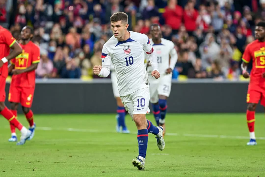 Kapten Timnas Amerika Christian Pulisic (no 10). Foto : Ist