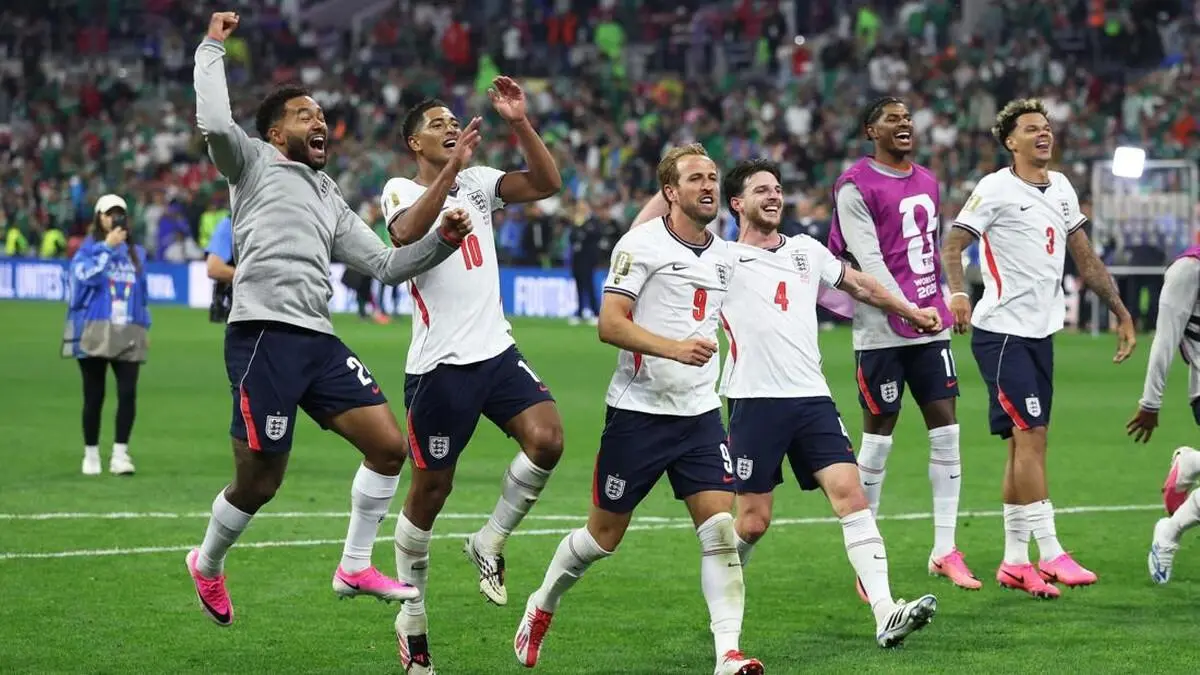 Selebrasi Timnas Inggris yang memastikan lolos ke 8 Besar Piapa Dunia 2026. Foto : Ist