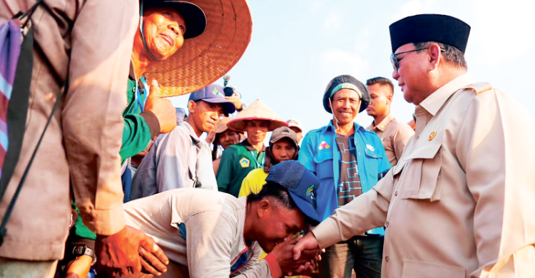 Presiden Prabowo ketika kunker di Jawa Timur. Foto : Ist