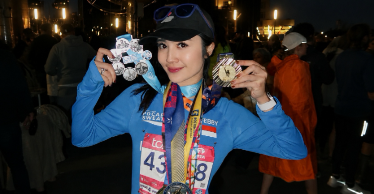 Febby Rastanty sukses meraih tiga medali World Marathon Majors dalam kurun waktu tiga tahun terakhir. Foto : Ist