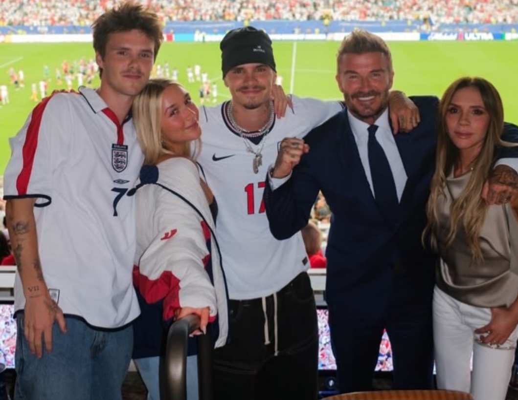 David Beckham dan keluarga saat nonton Piala Dunia 2026.