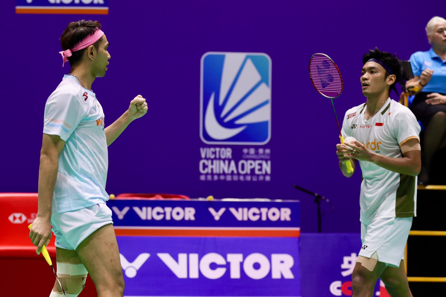 Ganda putra Fajar/Fikri sukses melaju ke semifinal China Open 2026. Foto : Ist