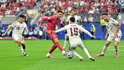 Laga Spanyol vs Portugal berakhir 1-0 untuk Spanyol. Foto : Ist