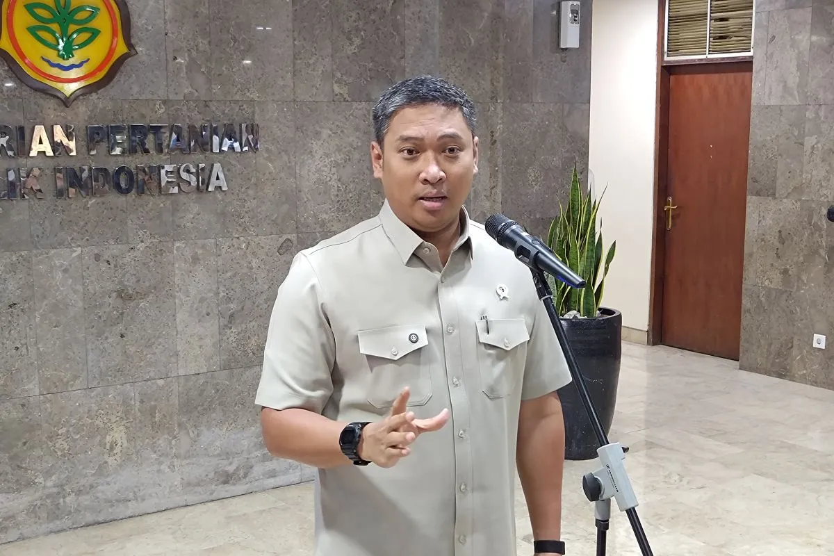Wakil Menteri Pertanian, Sudaryono saat konferensi pers. Foto : Ist