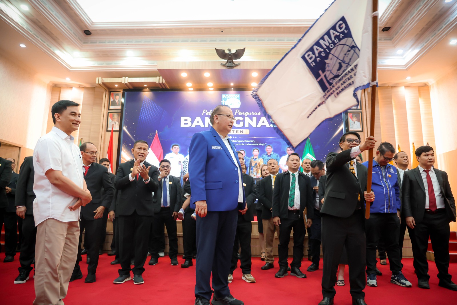 Wakil Gubernur Banten, Achmad Dimyati Natakusumah saat menghadiri pengukuhan pengurus Bamagnas Banten, di Pendopo Gubernur Banten, KP3B, Kota Serang, Senin (13/7/2026).(Istimewa)