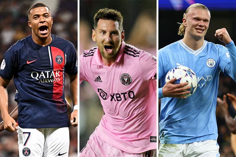 Bintang Piala Dunia 2026 Mbappe, Messi dan Haaland. Foto : Ist : Ist