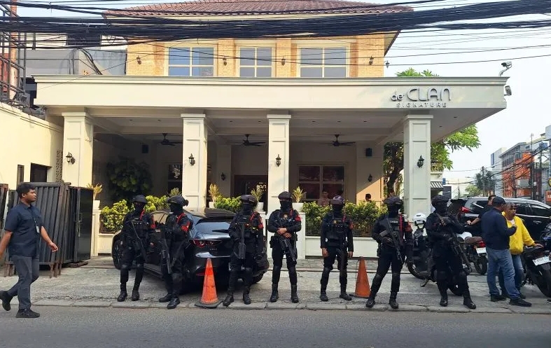 Salah satu tempat yang digrebek aparat di Cafe De'Clan Signature di kawasan Cipete, Jakarta Selatan. Foto : Ist