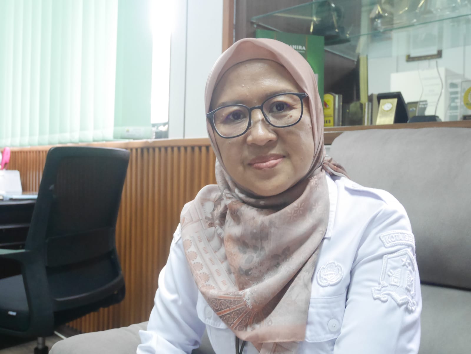 Kepala Badan Pengelolaan Keuangan Aset Daerah (BPKAD) Kota Serang, Ina Linawati.(Ari Supriadi-tangselpos.id)
