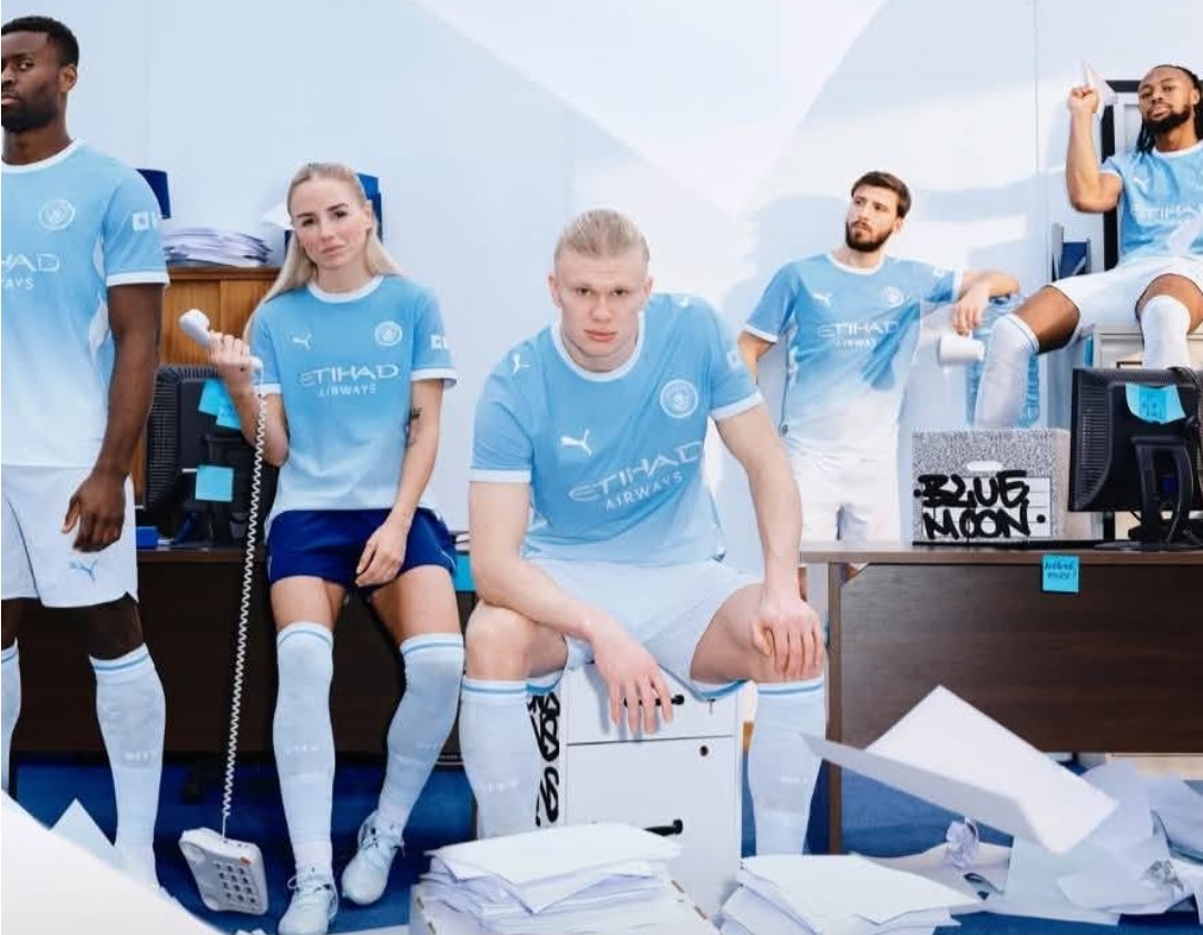 Kostum baru Skuad Man City. Foto : Ist