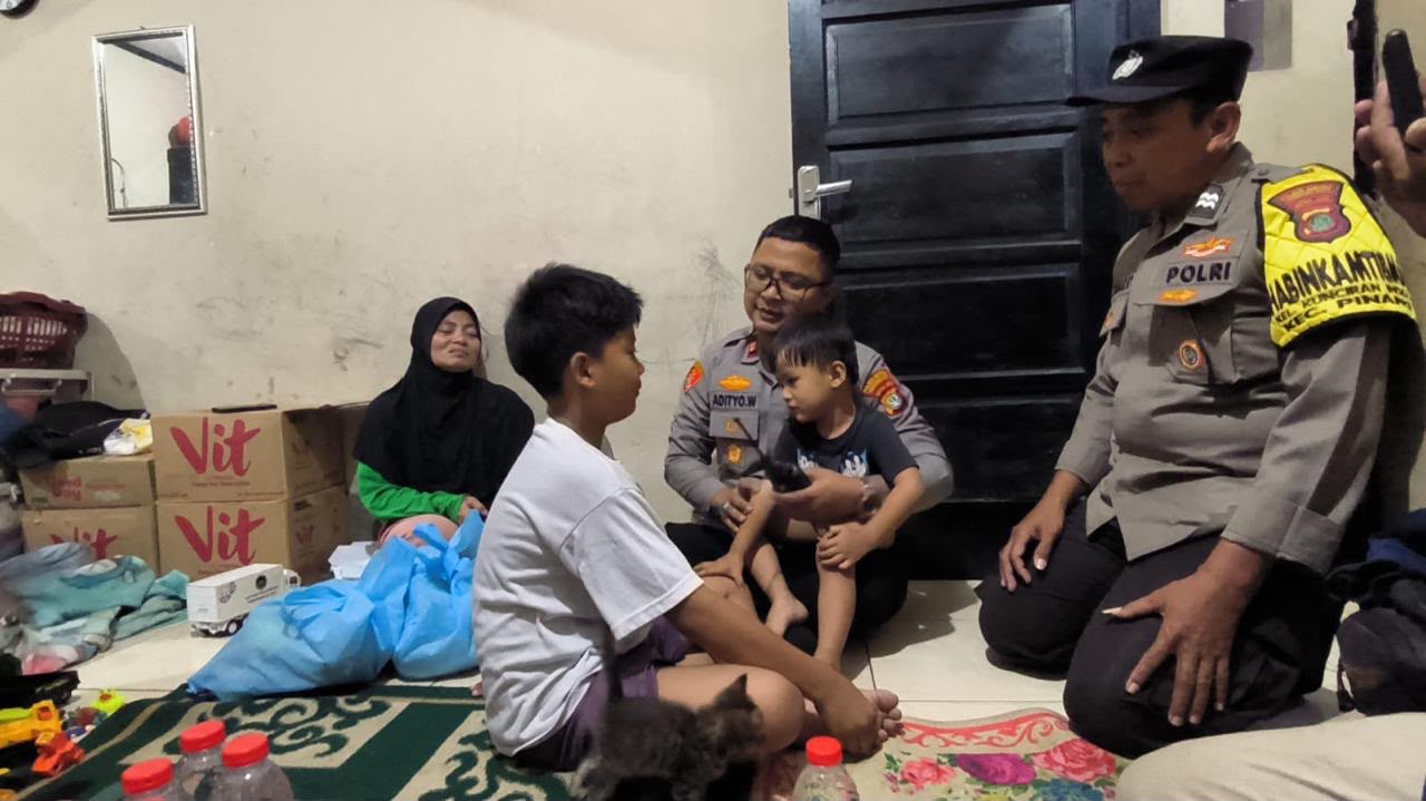 KEMBALI PULANG: Aryo Pratama Danianto, bocah asal Kampung Bojong, RT 03/15, Kelurahan Kunciran Indah, Kecamatan Pinang, akhirnya ditemukan dalam kondisi sehat dan selamat. ISTIMEWA
