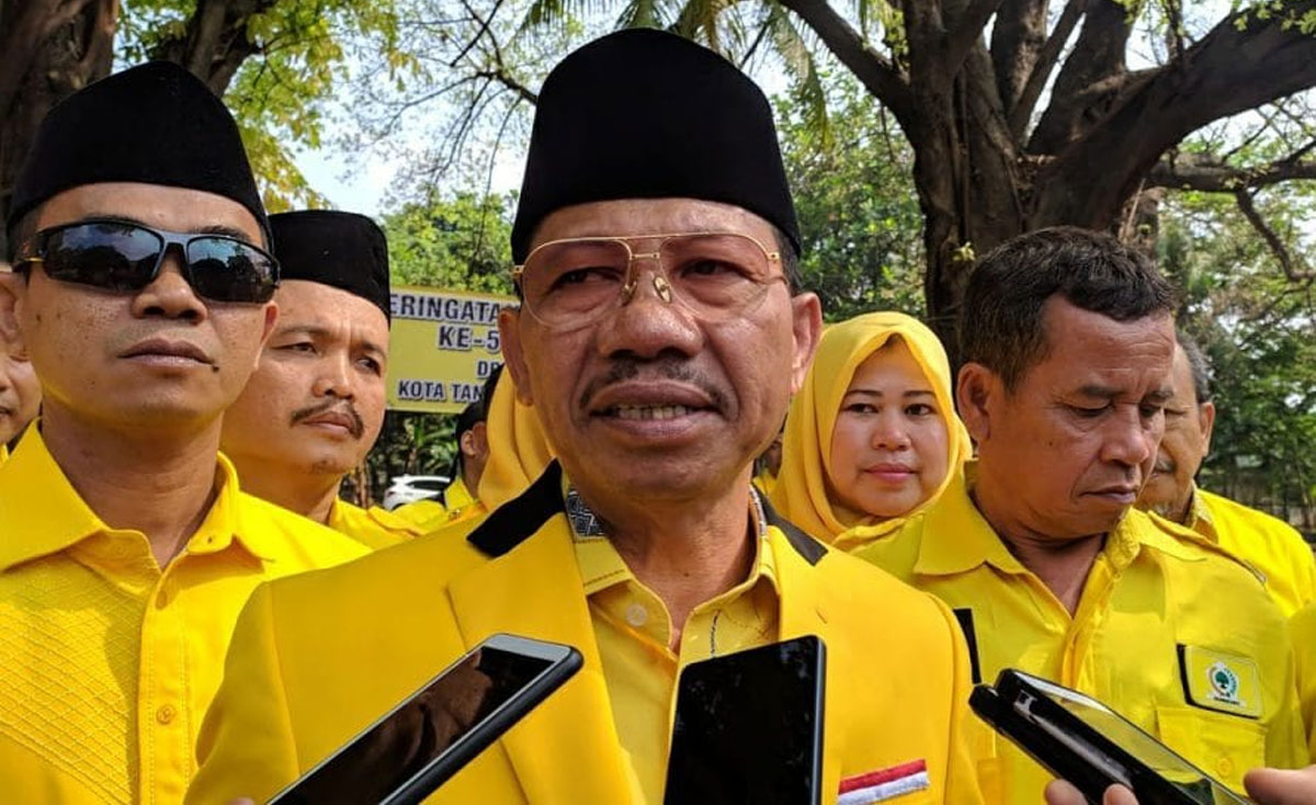 PERSIAPKAN PENGGANTI ALM RUSDI: Ketua DPD Golkar Kota Tangerang Sachrudin menyampaikan bahwa pihaknya hingga kini terus menggodok calon Ketua DPRD Kota Tangerang pengganti Alm Rusdi. ISTIMEWA