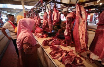Daging Dapi di Pasar. Foto : Ist