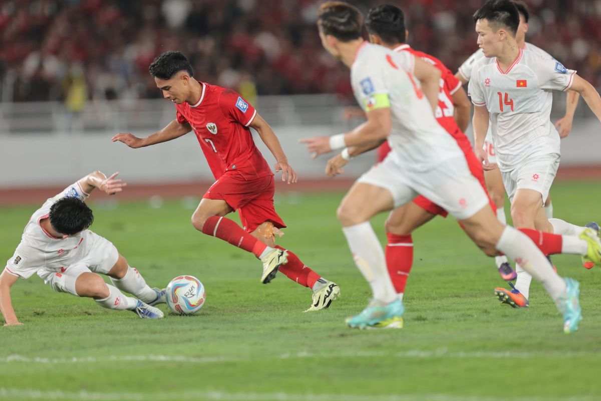 Laga Timnas vs Vietnam dalam putaran kedua Kualifikasi Piala Dunia 2026 pada Kamis (21/3/2024). Foto : Ist