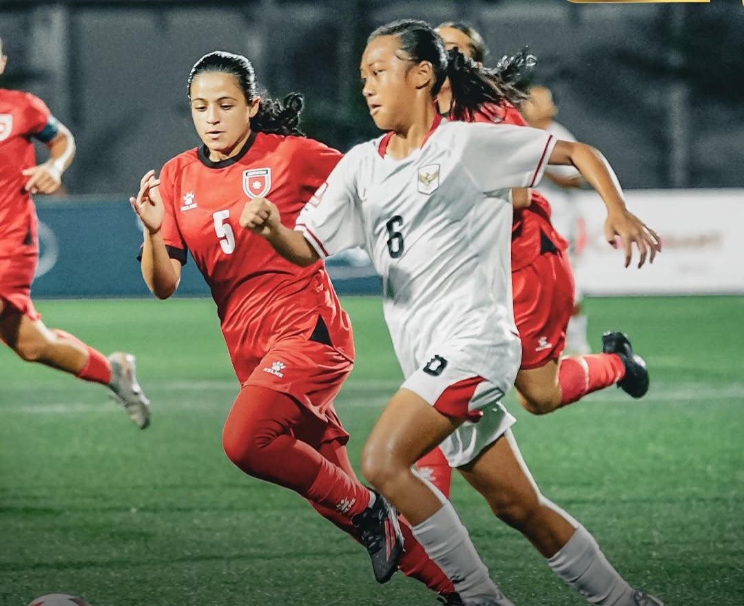 Laga Garuda Pertiwi membekuk Yordania 3-1. Foto : Ist