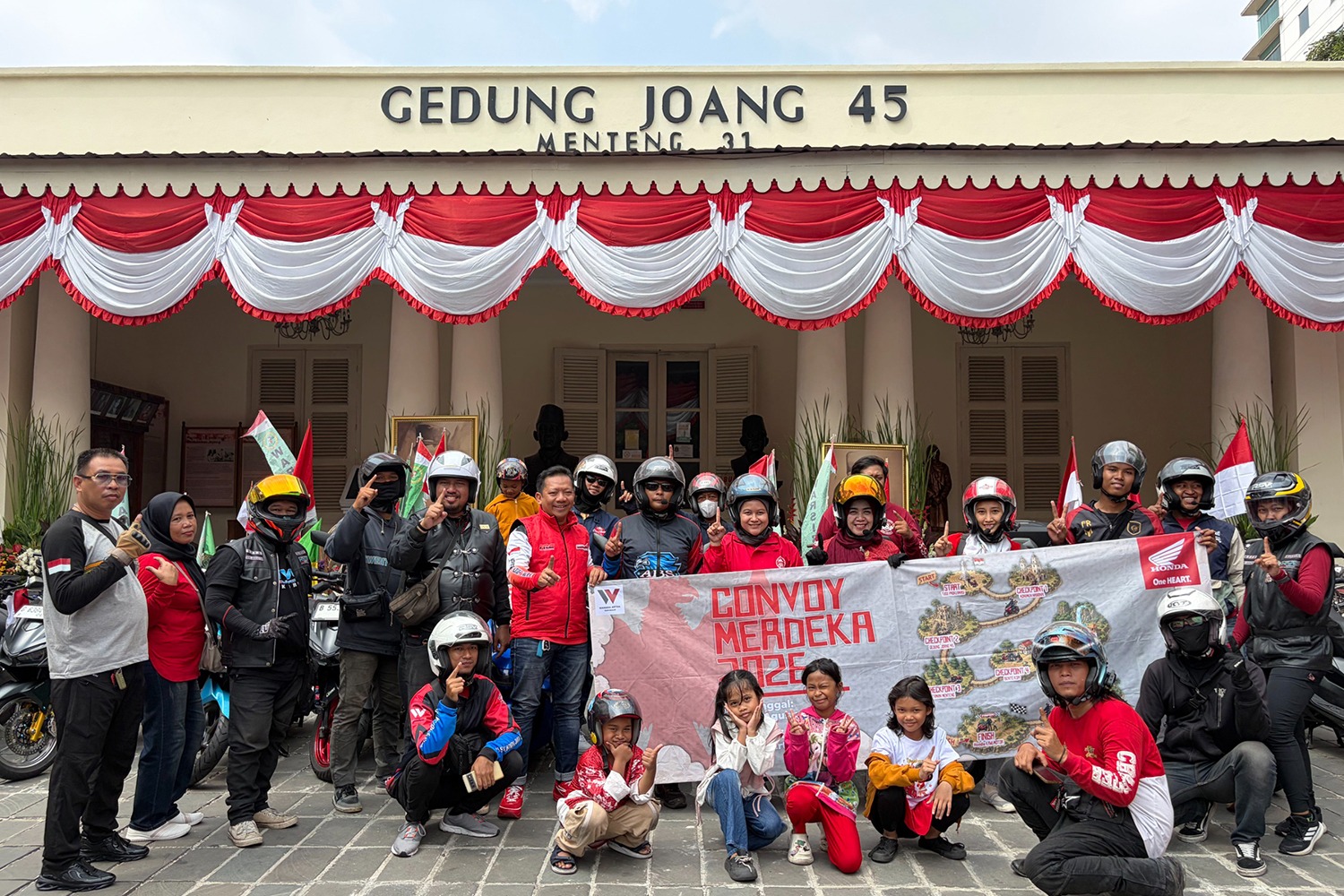 Komunitas Honda di Gedung Joang 45.(Foto: dok/WMS).