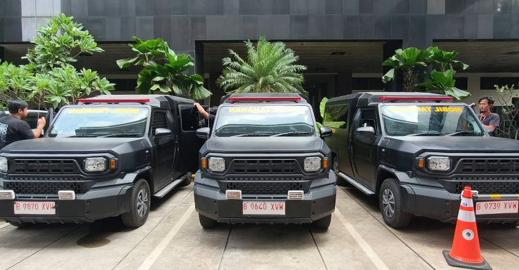 Tiga mobil baru untuk mobilitas tahanan KPK. Foto : Ist