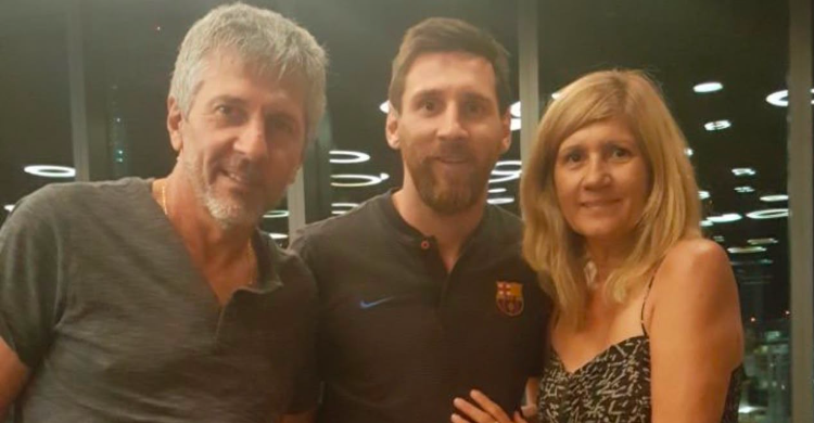Lionel Messi bersama sang Ayah Jorge Messi. Foto : Ist