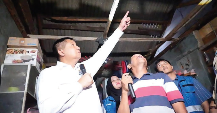 Menteri PKP Maruarar Sirait sidak Program Bedah Rumah di Kelurahan Sukapura, Kecamatan Cilincing, Jakarta Utara. Foto : Ist