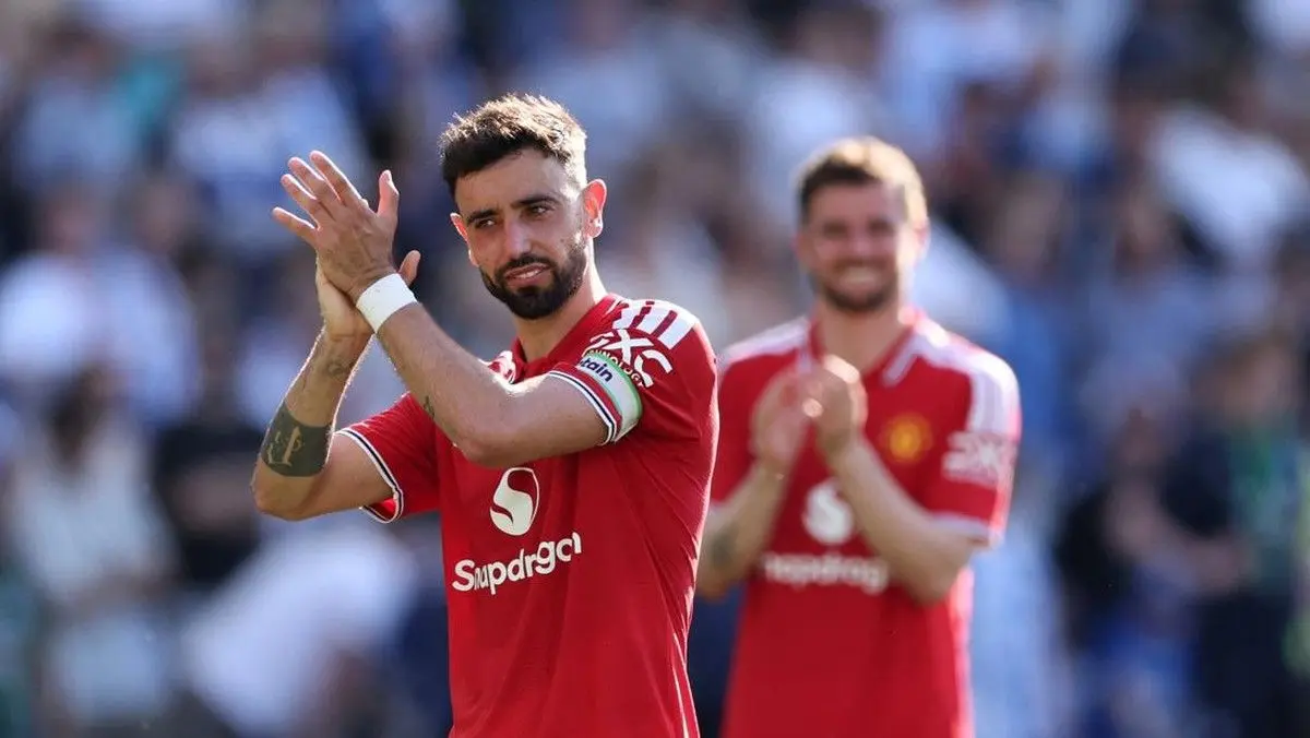 Punggawa MU Bruno Fernandes. Foto : Ist