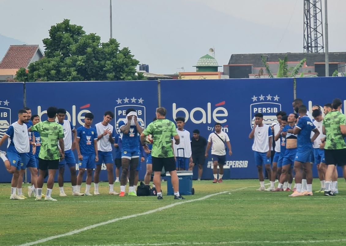 Skuad Persib siap jamu Manila Digger FC. Foto : Ist