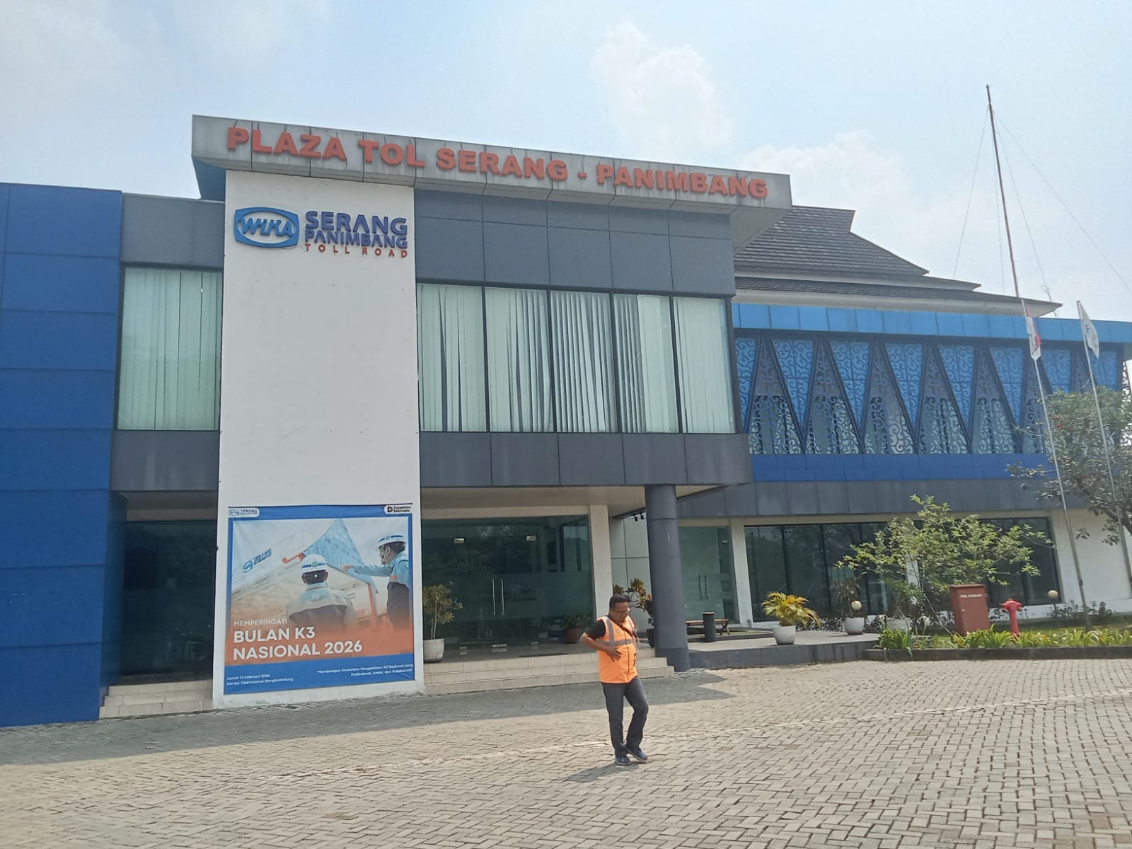 Kantor PT WIKA Serpan di Exit Tol Rangkasbitung, Lebak.(Istimewa)