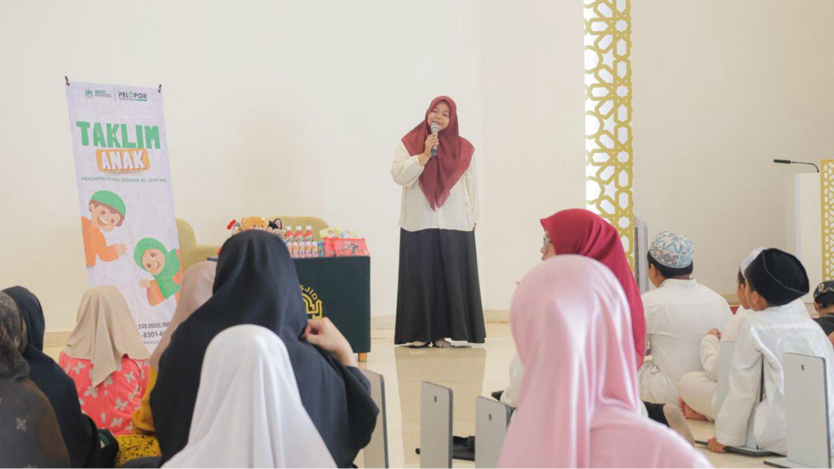 GENERASI MUDA - Suasana kegiatan Taklim Anak Hafidz Pemimpin Dunia yang digelar di Masjid TerasKota BSD, Serpong, kemarin.