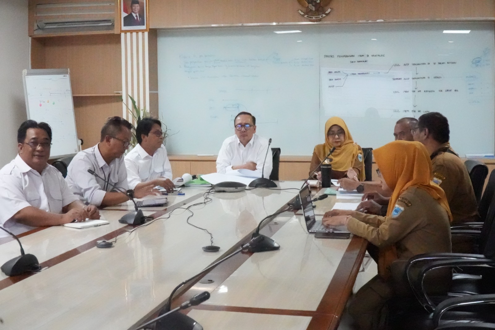 Bupati Raden Dewi Setiani melakukan jemput bola dengan mendatangi Kementerian Pekerjaan Umum (Kemen PU) di Jakarta, Senin (3/8/2026).(Istimewa)