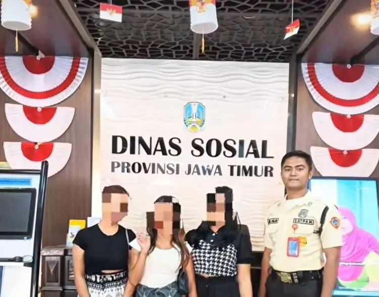Ketiga pekerja asal Tangsel korban TPPO di Jawa Timur. Foto : Ist