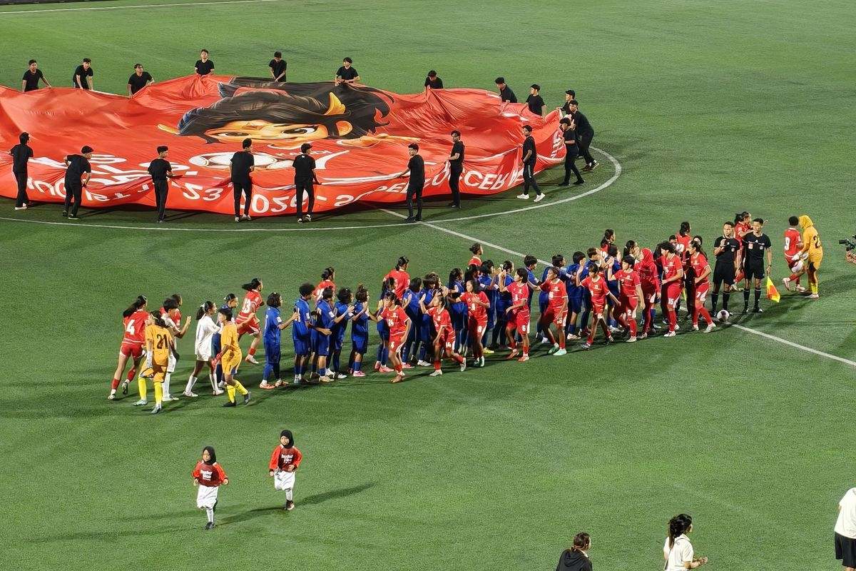 Laga final Srikandi Cup 2026 Garuda Pertiwi kalah 1-0 dari Thailand. Foto : Ist