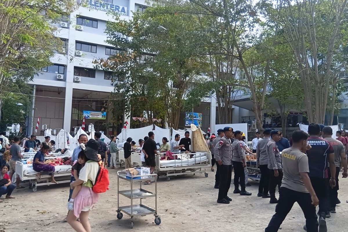Korban gempa NTT dirawat di rumah sakit. Foto : Ist