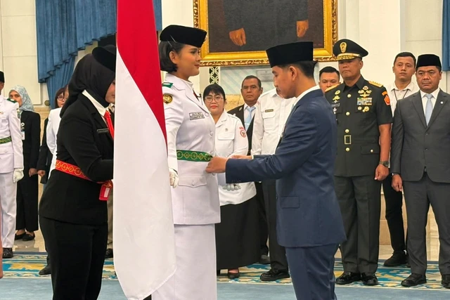 Wapres Gibran saat melantik Paskibraka 2026. Foto : Ist
