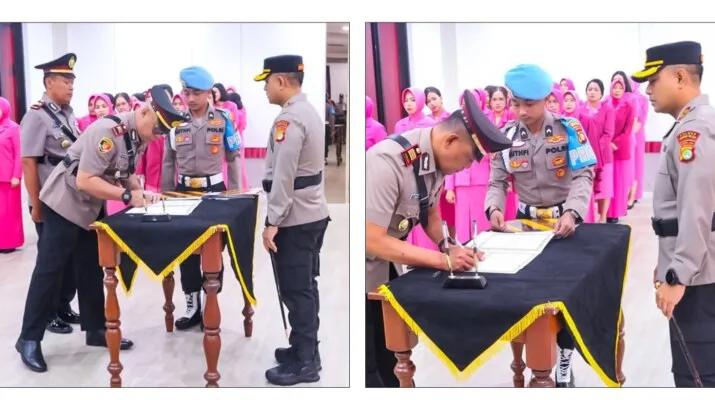SETIJAB - Polres Tamgsel lakuka. Rotasi pejabat utama di lingkup Polres Tangsel.