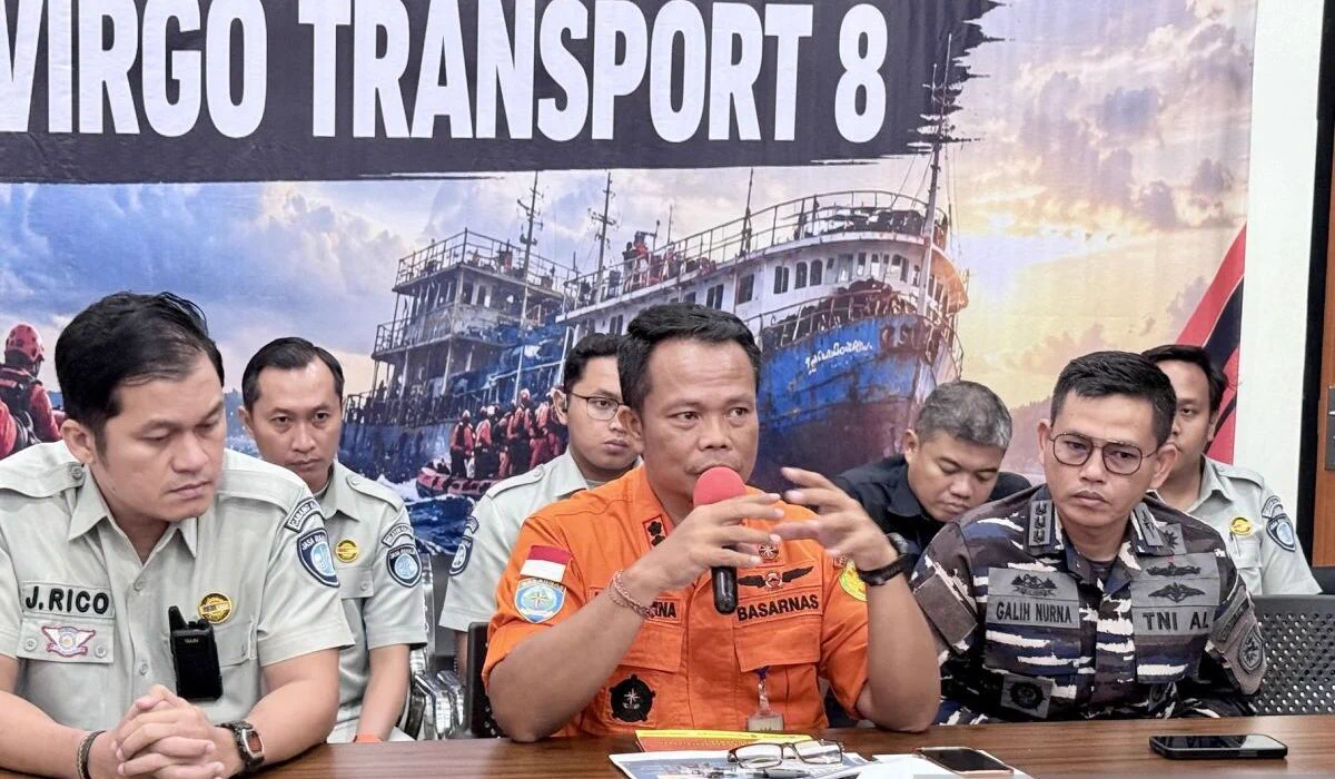 Kepala Kantor SAR Kelas A Banjarmasin I Putu Sudayana saat konferensi pers. Foto : Ist