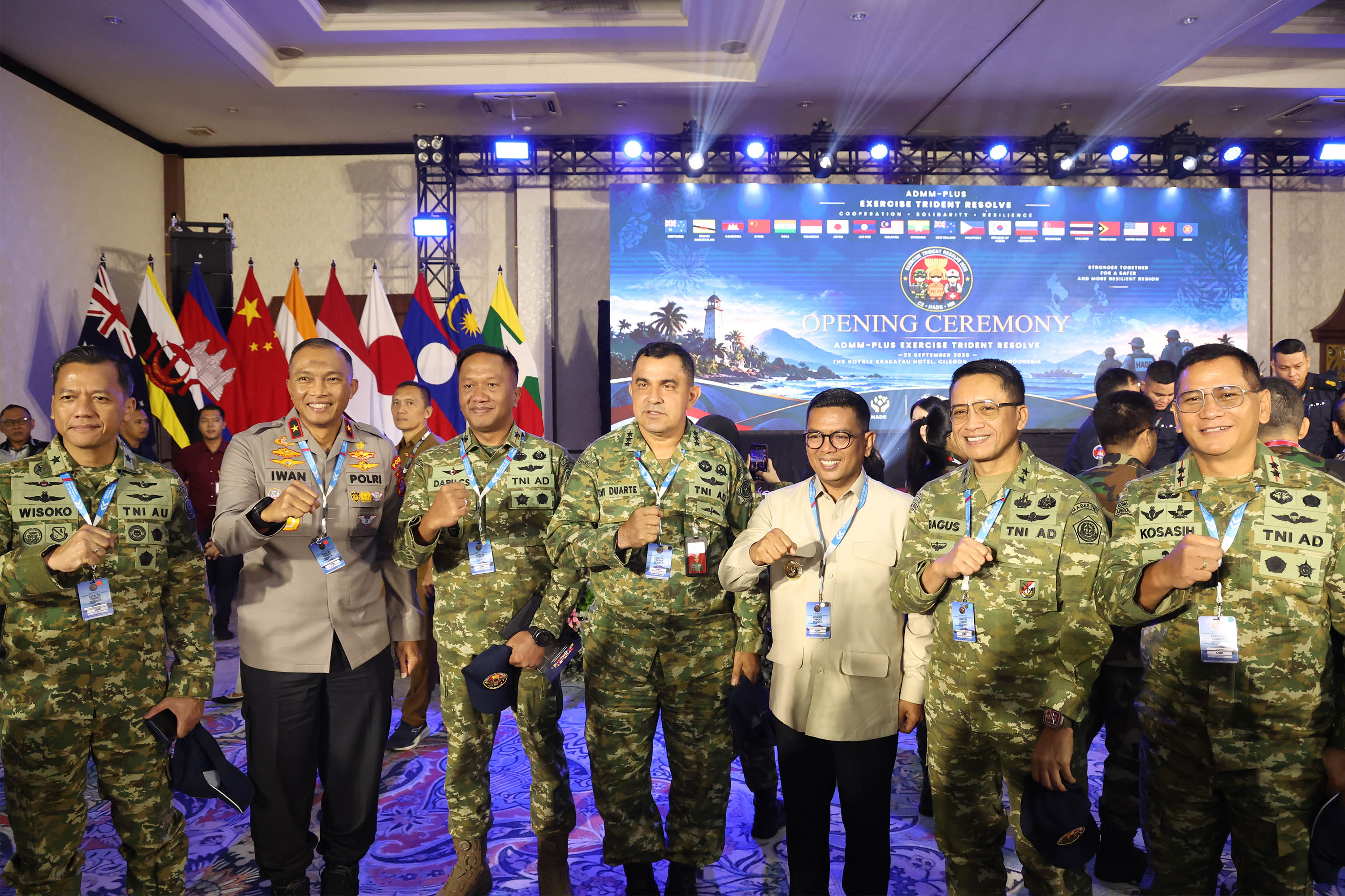 Provinsi Banten menjadi tuan rumah latihan gabungan militer internasional ADMM-Plus Exercise Trident Resolve 2026 yang melibatkan 19 negara. Foto : Humas Pemprov